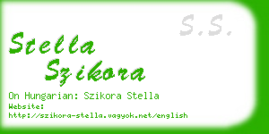 stella szikora business card